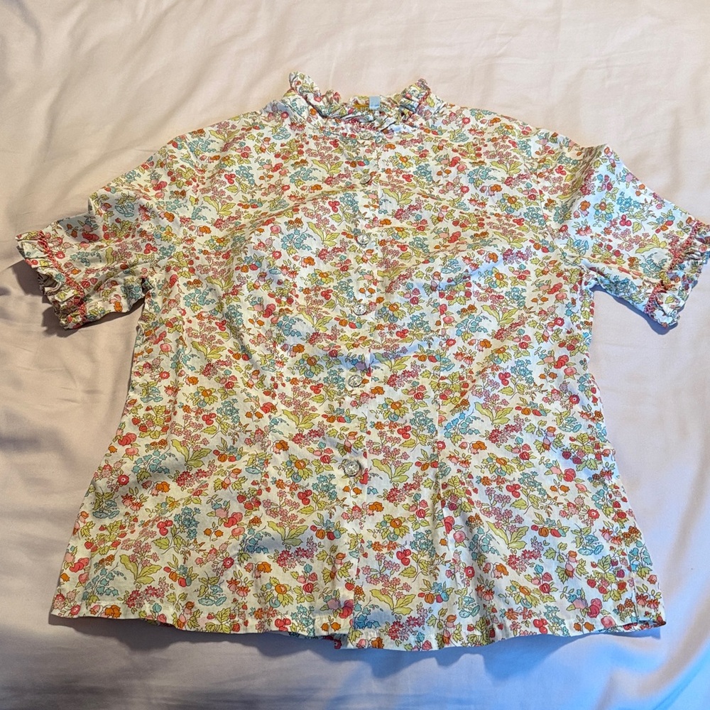 Floral Ruffle Blouse